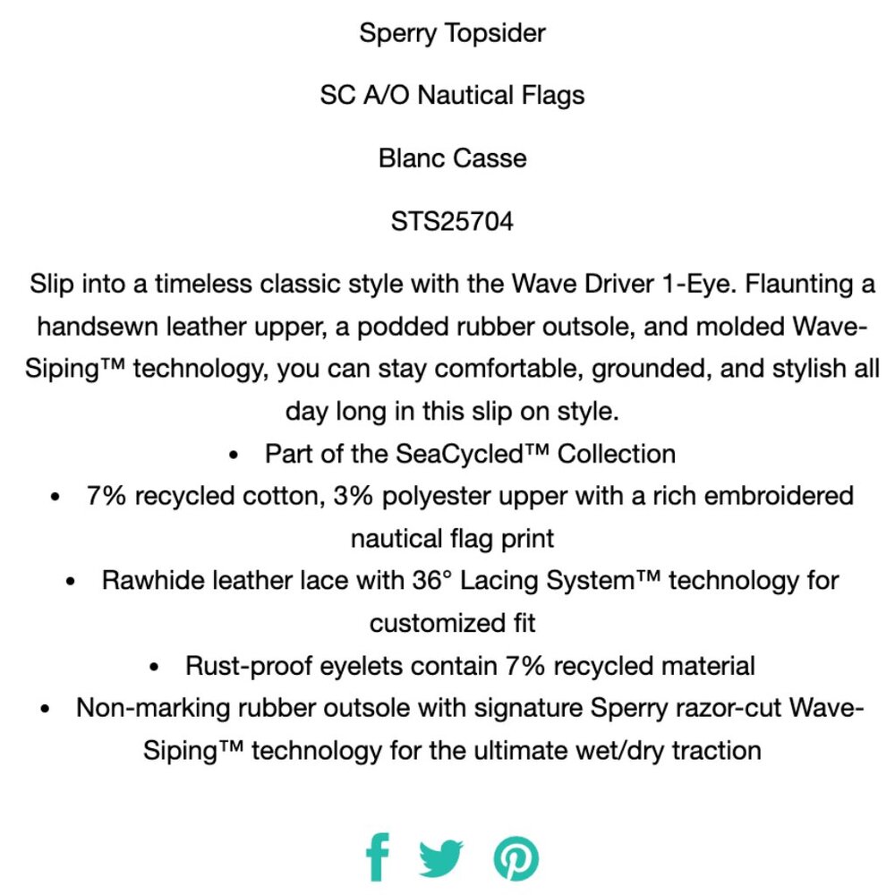 NIB Sperry Topsider A/O Nautical Flags 9.5 Mens - Picture 4 of 4